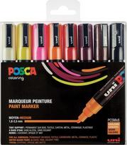 Posca - PC5M - Medium Tip Pen - Warm colors, 8 pc