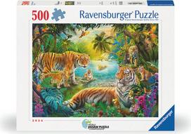 Ravensburger - Tiger Family In The Oasis - 500p (12001384)