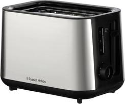 Russell Hobbs - Heaton Brushed 2Slice Toaster - Brushed Stainless Steel and Black