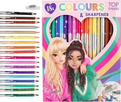 Topmodel - 18 Colouring Pencilswith sharpener - (0612215)