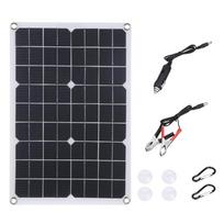 Nešiojami 300W saulės lanksčių panelių rinkiniai Monokristalinio silicio saulės panelė with 10A controller juoda