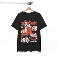Slam Dunk Unisex Sunki medvilnės marškinėlė - Krepšinio grafikos marškinėliai, Sportinė apranga gerbėjams, Dovana sportininkams, Laisvalaikio marškinėliai, Anime atributika S