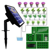 Saulės energijos laikmatis laistymo rinkinys: Automatinė laistymo sistema bonsams ir žaliems augalams su apsaugos nuo sifonavimo lašintuvu