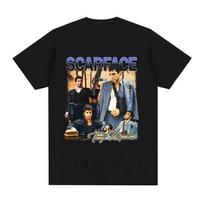 2024 Filmo Scarface Tony Montana Grafika Vyriški Marškinėliai Vyriška Hip Hop Mada Roko Drabužiai Marškinėliai Vyriški Vintažiniai Didelio Dydžio Marškinėliai S