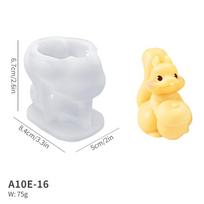 3D mielas voverės silikoninis formelis rankų darbo aromaterapinėms žvakėms ir gipso dekoracijoms