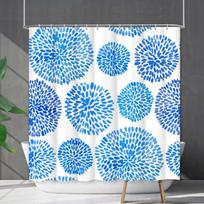 Dušo užuolaida, atspari vandeniui ir pelėsiui, 3D skaitmeninė spauda, augalų, bohemiško stiliaus spauda, dušo užuolaida, pertvara, nereikia gręžti shower curtain 90*90