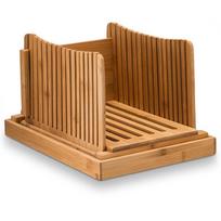 Sulankstomas bambukinis duonos pjaustytuvas ir pjaustymo lenta Bread Tray 31.7x23.7x6(19) cm