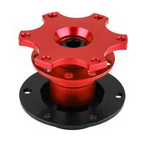 Automobilio vairo stebulės greito atleidimo adapterio snap-off rinkinys su varžtais(Raudona) Red