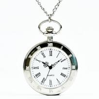 Large Retro Roman Numeral Quartz Pocket Watch 8861