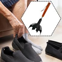 Shoe Helper for Seniors The Elderly Practical Lightweight Extendable Handled Easy to Use beige