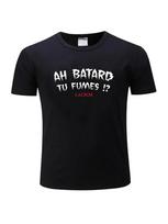 Vyriški marškinėliai Medvilninis T-shirt Ah Batard Tu Fumes Lacrim T-shirt Vintažinis T-shirt Juokingi T-shirt Anime t-shirt T-shirt Vyrai S