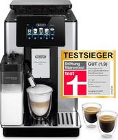 "De'Longhi PrimaDonna Soul Perfetto ECAM 612.55.SB" visiškai automatinis kavos aparatas su "LatteCrema" pieno sistema ir "Bean Adapt" technologija, išskirtinai "Amazon", 18 receptų, su spalvotu ekranu ir programėlės valdymu, sidabrinės spalvos
