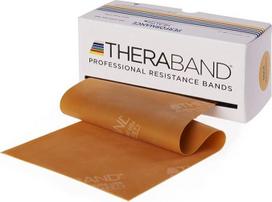 "Theraband Original Fitness Band" latekso pasipriešinimo juostos - 5,5 metro ilgio ritinėlis, 100 % natūralus lateksas, idealiai tinka reabilitacijai, raumenų kondicionavimui, viso kūno treniruotėms, 8 pasipriešinimo jėgos