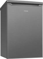 Bomann® KS 7251 inox Šaldytuvas su šaldiklio skyriumi Mažas šaldytuvas su 2 lentynomis Tylus su 4 žvaigždutėmis Šaldiklio skyrius Mažas šaldytuvas su vaisių ir daržovių skyriumi Keičiamas durų lankstas