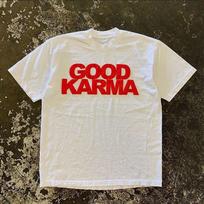 Fashion women's Hip-Hop Streetwear Tees Oversized Letter Print “GOOD KARMA” Y2k O-neck loose cotton T-Shirt cute Women's Top S