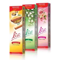 Lia Agarbatti Specialus Rinkinys | 3 pakuotės (Po 166 lazdeles kiekvienoje) | Sandalas, Jazminas, Pirminės rožės smilkalai | Mediniai, gėlių smilkalai pudžai, atsipalaidavimui, gaivumui