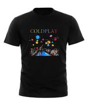 Coldplay pasaulinio turo gerbėjų marškinėliai/topas su unikaliu dizainu. Visi dydžiai M