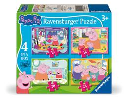 RAVENSBURGER dėlionė Peppa Pig 12/16/20/24d., 4104