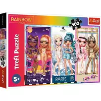 Puzzle 100 elements Rainbow High Rainbow dolls