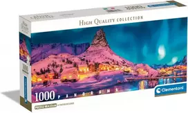 Puzzle 1000 elements Compact Panorama Colorful Night Lofoten Island