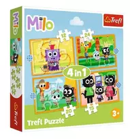 Dėlionė 4in1 Susipažinkite su Milo ir jo draugais