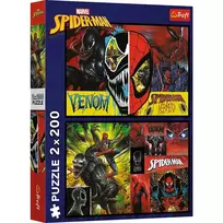 Puzzle 2x200 elements Day and night Spiderman