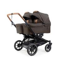 Emmaljunga Double Sento Outdoor Brown Tik lopšių ir važiuoklės komplektas