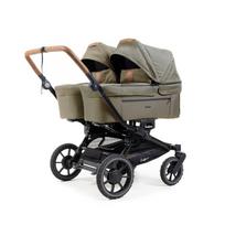 Emmaljunga Double Sento Outdoor Olive Tik lopšių ir važiuoklės komplektas
