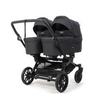 Emmaljunga Double Sento Urban Graphite Tik lopšių ir važiuoklės komplektas