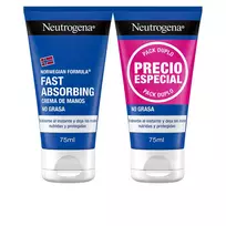 Neutrogena rankų kremas, greitai įsigeria, 2 x 75 ml