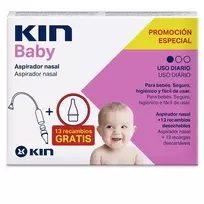 KIN BABY nosies aspiratorius + papildymas 2 u