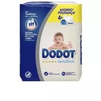 Dodot Sensitive Baby Wipes - Pack Of 4 X 54 Wipes - Total: 216 Wipes