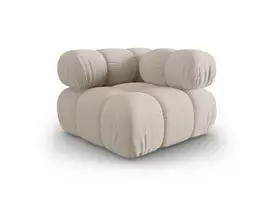Modulinės sofos dalis - kampas, Bellis, 1 sėdynė, 94x94x70, šviesiai smėlio spalvos