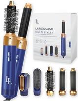 "Largolash" karšto oro šepečių rinkinys "5-in-1", greitai džiūstantis plaukų džiovintuvas, šilto oro garbanojimo šepetys, 3 temperatūros, automobilio apvyniojimo garbanojimo priedas, neigiamas Lonen, 1000 W, be karščio žalos (Navy)