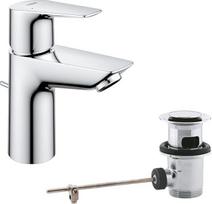GROHE StartEdge 24196001 Vieno svirties praustuvo maišytuvas Taupantis vandenį S dydžio greitas surinkimas Lanksti jungtis Chromas