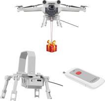 LICHIFIT Dronų skraidyklės sistema, universali, skirta DJI Mini 3 Pro/Mini 3 - suderinama, keliamoji galia 200 g, nuotolinio valdymo pultas 1000 m, šviesiai pilka