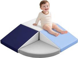Putų statybiniai blokai Vaikų laipiojimas viduje: Minkšti statybiniai blokai Minkšti statybiniai blokai Kūdikių Montessori dideli statybiniai blokai laipiojimo žaislas Lauko dvigubos rampos