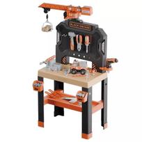 Smoby: Black and Decker montavimo stalas su kranu