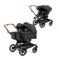 Emmaljunga Double Sento Outdoor Black Universalus vežimėlis dvynukams ar pametinukams