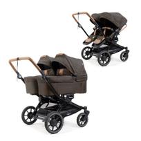 Emmaljunga Double Sento Outdoor Brown Universalus vežimėlis dvynukams ar pametinukams