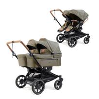Emmaljunga Double Sento Outdoor Olive Universalus vežimėlis dvynukams ar pametinukams