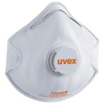 Respiratorius Uvex Silv-Air Classic 2210 FFP2, puodelio tipo su vožtuvu, baltas, 3 vnt mažmeninėje pakuotėje