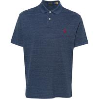 Polo marškiniai trumpos rank. vyrams, Mėlyna, Custom slim fit mesh polo