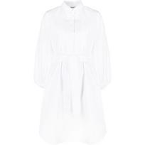 Midi suknelė moterims, Balta, Cotton dress