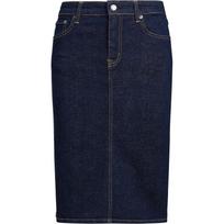 Midi sijonas moterims, Mėlyna, Daniela denim skirt