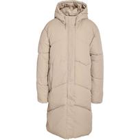 Pūkinis paltas moterims, Smėlio, Tenna long jacket