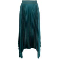 Midi sijonas moterims, Žalia, Ade knit weave plisse skirt