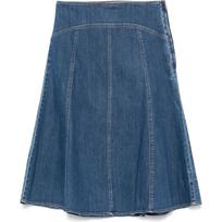 Tiesūs džinsai moterims, Mėlyna, Denim sk-mid-a line