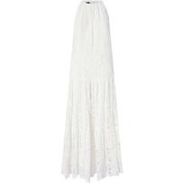 Maxi suknelė moterims, Balta, Laced maxi dress