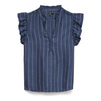 Palaidinės moterims, Mėlyna, Odette v-neck top